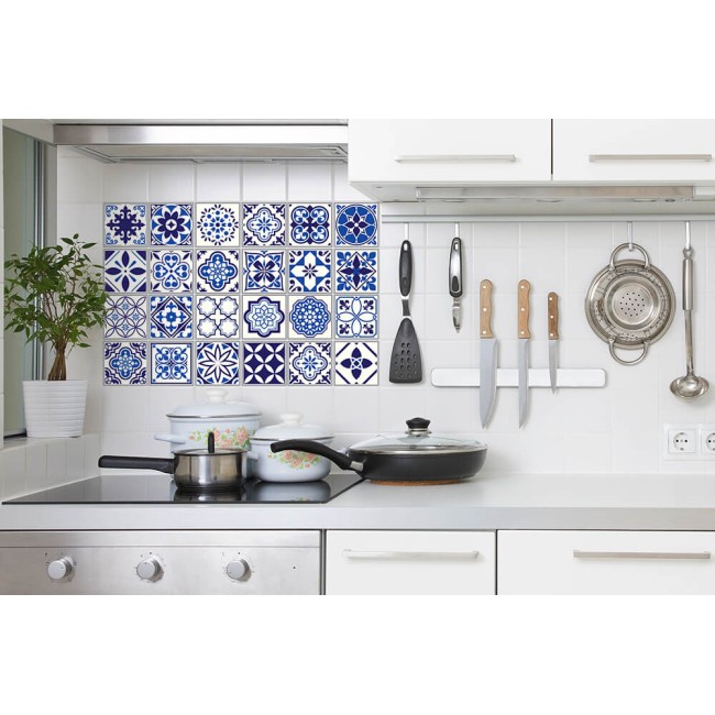 Csempe matrica - Spanish and Moroccan Blue - 24 drb - 10x10 cm