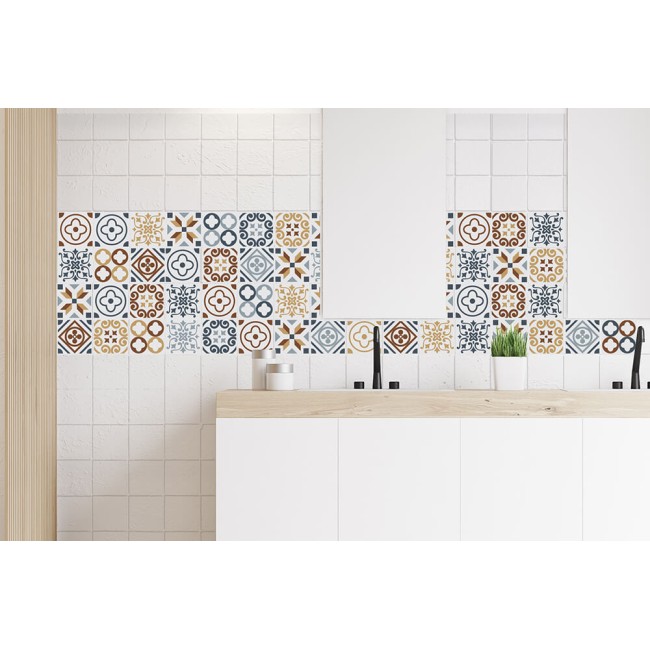 Csempe matrica - Azulejo - 24 drb - 10x10 cm