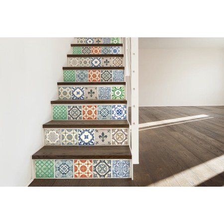 Csempe matrica - Vintage Porcelain - 24 drb - 15x15 cm