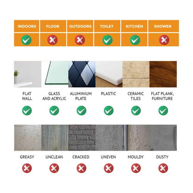 Csempe matrica - Poinsettia The Winter Joy - 24 drb - 15x15 cm 