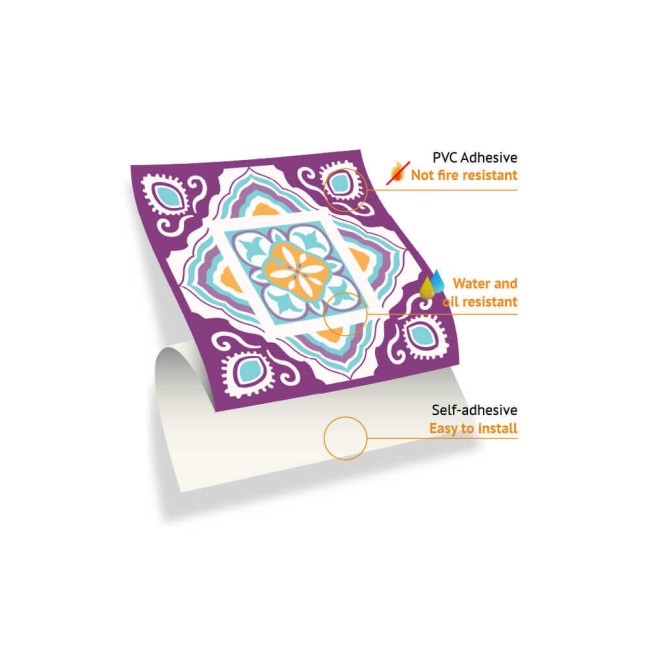 Csempe matrica - Classic Mediterranean Colourful Mixed SET 2 - 24 drb - 15x15 cm