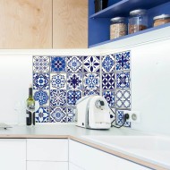 Csempe matrica - Spanish and Moroccan Blue - 12 drb - 20x20 cm