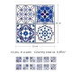 Csempe matrica - Spanish and Moroccan Blue - 12 drb - 20x20 cm
