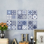 Csempe matrica - Lisbon Blue - 12 drb - 20x20 cm