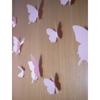 3D Rózsaszín pillangó csomag