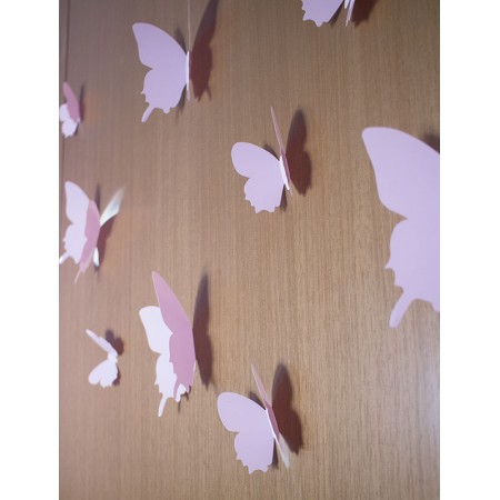 3D Rózsaszín pillangó csomag