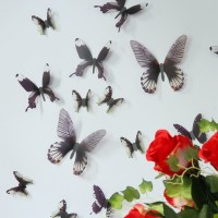 3D Élethű pillangó csomag - Fekete