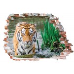 Tigris - 3D hatású matrica