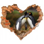 Szerelmes pingvinek - 3D hatású matrica