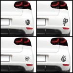 Autós matrica - Egyedi VW logó (csomag)