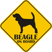 Autós matrica - Beagle