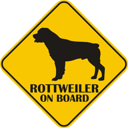 Autós matrica - Rottweiler