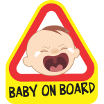 Baby on board - Síró kisfiú