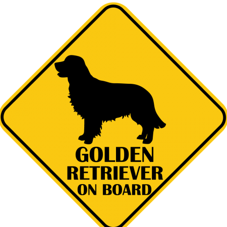 Autós matrica - Golden Retriever