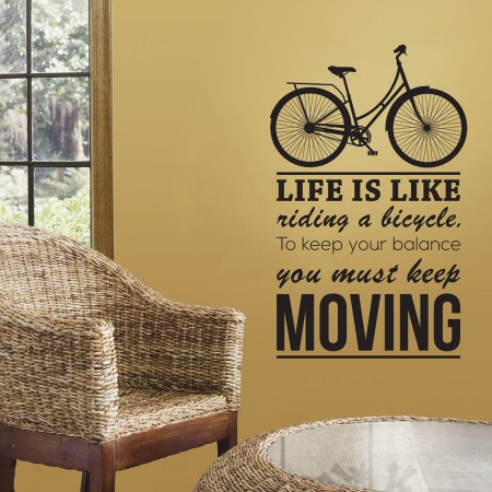 Life Is Like Riding a Bicycle - Falmatrica / Faltetoválás