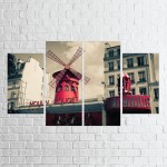 Többrészes vászonkép - Moulin Rouge