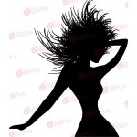 Táncoló nő - Falmatrica / Faltetoválás