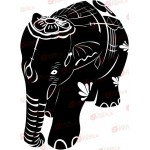 Indiai elefánt - Falmatrica / Faltetoválás