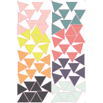 Mini Piramisok - Színes matrica csomag