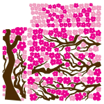 A cseresznyefa virága - Színes matrica csomag