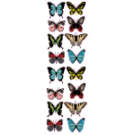 A tavasz pillangói - Színes matrica csomag