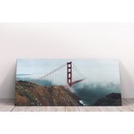 Golden Gate a ködben - 95x50 - Vászonkép