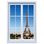 Ablak az Eiffel toronyra