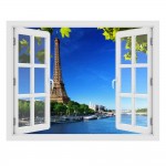 Eiffel-torony - 3D hatású ablakos matrica