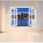 Manhattan Skyline - 3D hatású ablakos matrica
