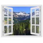 Colorado -hegység ősszel - 3D hatású ablakos matrica