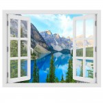 Moraine tó, Canada - 3D hatású ablakos matrica