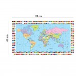 A világ politikai térképe - Nyomtatott matrica