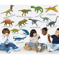 Dinoszaurusz fajok - Nyomtatott matrica