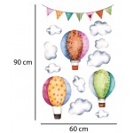 Színes hőlégballonok - Nyomtatott matrica