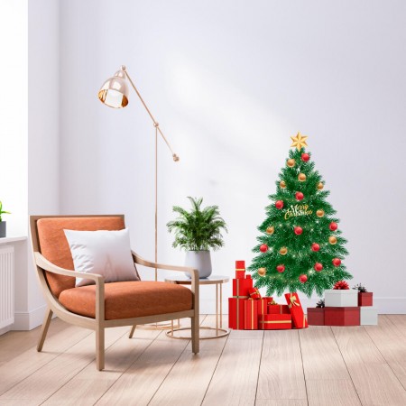 Karácsonyfa - Színes matrica
