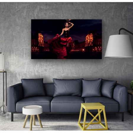 Flamenco vászonkép - 80x150 cm - AKCIÓ!