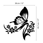 Pillangó virág - Tükör matrica