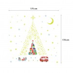 Karácsonyi színes matrica csomag + Foszfor csillagok