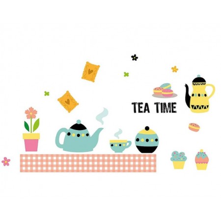 Tea time - Nyomtatott matrica
